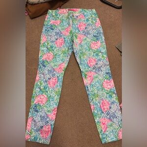 Colorful Floral Print Pants